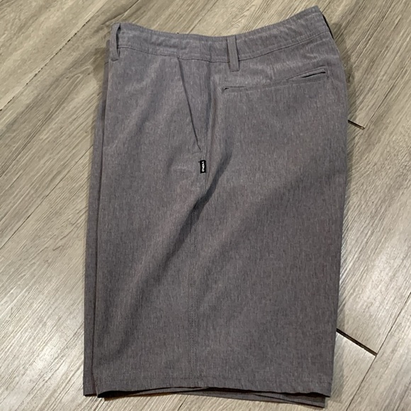 O’NEILL HYPERDRY Hybrid Heather Gray Flat Front Shorts size 33 - Picture 2 of 11